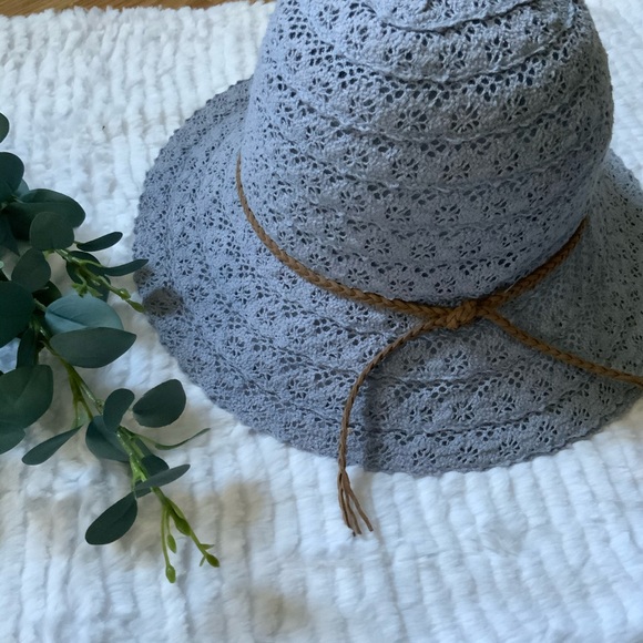 CC Exclusive Lace Like Blue Womens Sun Hat - Picture 2 of 9